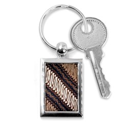 Batik Indonesian Culture Indonesia Authentic Key Chain (rectangle) by Perong