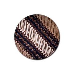 Batik Indonesian Culture Indonesia Authentic Rubber Coaster (round) by Perong