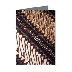 Batik Indonesian Culture Indonesia Authentic Mini Greeting Card by Perong