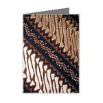 Batik Indonesian Culture Indonesia Authentic Mini Greeting Card Left