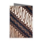 Batik Indonesian Culture Indonesia Authentic Mini Greeting Card Right