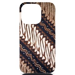 Batik Indonesian Culture Indonesia Authentic Iphone 14 Pro Black Uv Print Case by Perong