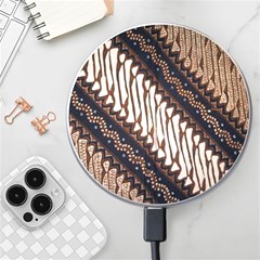 Batik Indonesian Culture Indonesia Authentic Wireless Fast Charger(white) by Perong