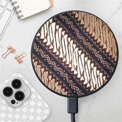 Batik Indonesian Culture Indonesia Authentic Wireless Fast Charger(black) by Perong