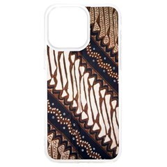 Batik Indonesian Culture Indonesia Authentic Iphone 15 Pro Max Tpu Uv Print Case by Perong