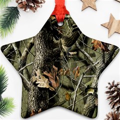 Realtree Camo Seamless Pattern Ornament (star)