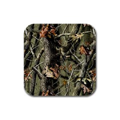 Realtree Camo Seamless Pattern Rubber Square Coaster (4 Pack) by Perong