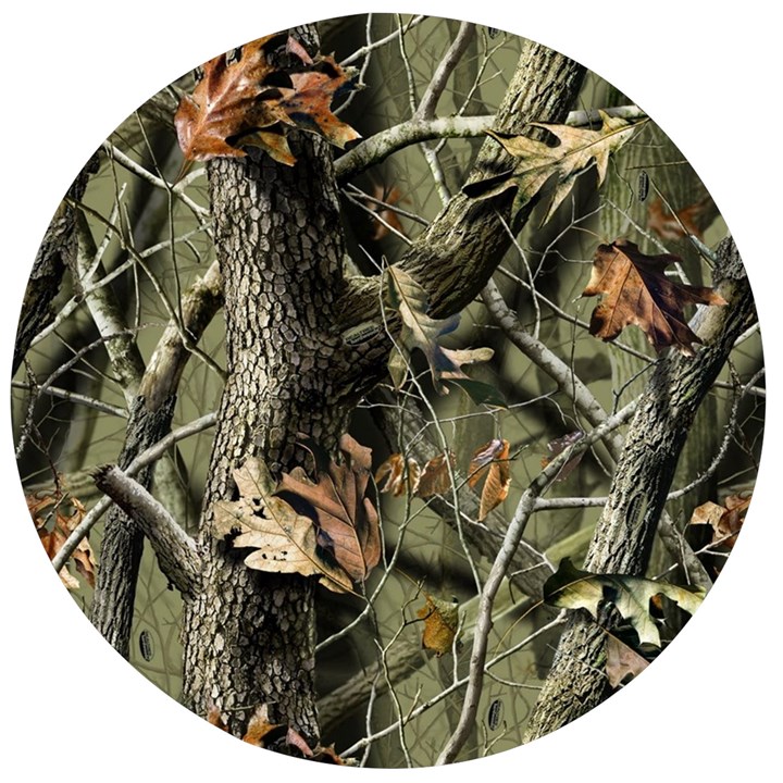 Realtree Camo Seamless Pattern Wooden Bottle Opener (Round)