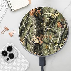 Realtree Camo Seamless Pattern Wireless Fast Charger(white) by Perong