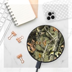 Realtree Camo Seamless Pattern Wireless Fast Charger(black) by Perong