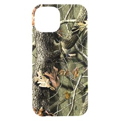 Realtree Camo Seamless Pattern Iphone 15 Black Uv Print Pc Hardshell Case by Perong