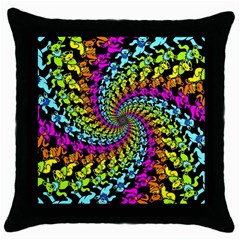 3d Grateful Dead 90 s Neon Dancing Bears Throw Pillow Case (black) by Perong