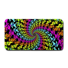 3d Grateful Dead 90 s Neon Dancing Bears Medium Bar Mat by Perong