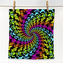 3d Grateful Dead 90 s Neon Dancing Bears Face Towel by Perong