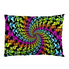 3d Grateful Dead 90 s Neon Dancing Bears Pillow Case by Perong