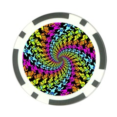 3d Grateful Dead 90 s Neon Dancing Bears Poker Chip Card Guard (10 Pack) by Perong