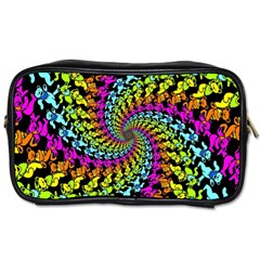 3d Grateful Dead 90 s Neon Dancing Bears Toiletries Bag (two Sides) by Perong