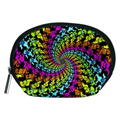 3d Grateful Dead 90 s Neon Dancing Bears Accessory Pouch (medium) by Perong