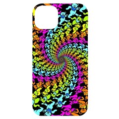 3d Grateful Dead 90 s Neon Dancing Bears Iphone 14 Plus Black Uv Print Case by Perong