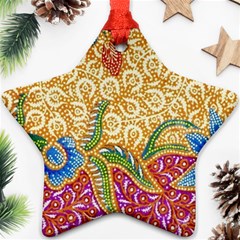 Batik Indonesian Culture Indonesia Authentic Ornament (star)