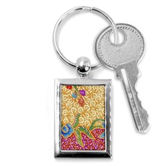 Batik Indonesian Culture Indonesia Authentic Key Chain (rectangle) by Perong