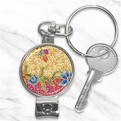 Batik Indonesian Culture Indonesia Authentic Nail Clippers Key Chain by Perong