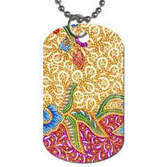 Batik Indonesian Culture Indonesia Authentic Dog Tag (two Sides) by Perong