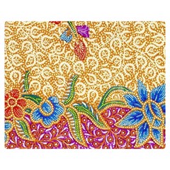 Batik Indonesian Culture Indonesia Authentic Two Sides Premium Plush Fleece Blanket (teen Size) by Perong