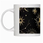 Asian Seamless Pattern With Clouds Moon Sun Stars Vector Collection Oriental Chinese Japanese Korean White Mug Left