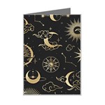 Asian Seamless Pattern With Clouds Moon Sun Stars Vector Collection Oriental Chinese Japanese Korean Mini Greeting Card Left