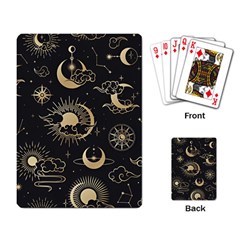 Asian Seamless Pattern With Clouds Moon Sun Stars Vector Collection Oriental Chinese Japanese Korean Playing Cards Single Design (rectangle) by Perong