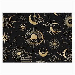 Asian Seamless Pattern With Clouds Moon Sun Stars Vector Collection Oriental Chinese Japanese Korean Large Glasses Cloth (2 Sides) by Perong