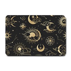 Asian Seamless Pattern With Clouds Moon Sun Stars Vector Collection Oriental Chinese Japanese Korean Small Doormat by Perong