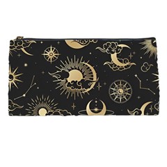 Asian Seamless Pattern With Clouds Moon Sun Stars Vector Collection Oriental Chinese Japanese Korean Pencil Case by Perong