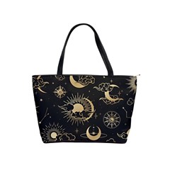 Asian Seamless Pattern With Clouds Moon Sun Stars Vector Collection Oriental Chinese Japanese Korean Classic Shoulder Handbag by Perong