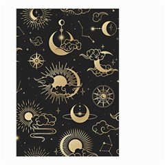 Asian Seamless Pattern With Clouds Moon Sun Stars Vector Collection Oriental Chinese Japanese Korean Small Garden Flag (two Sides) by Perong