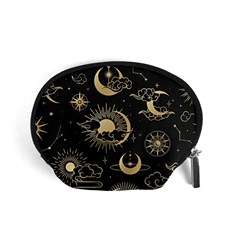 Asian Seamless Pattern With Clouds Moon Sun Stars Vector Collection Oriental Chinese Japanese Korean Accessory Pouch (small) by Perong