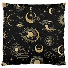 Asian Seamless Pattern With Clouds Moon Sun Stars Vector Collection Oriental Chinese Japanese Korean Standard Premium Plush Fleece Cushion Case (one Side) by Perong