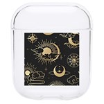 Asian Seamless Pattern With Clouds Moon Sun Stars Vector Collection Oriental Chinese Japanese Korean Hard PC AirPods 1/2 Case Front