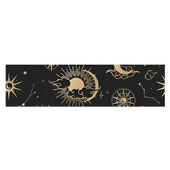 Asian Seamless Pattern With Clouds Moon Sun Stars Vector Collection Oriental Chinese Japanese Korean Oblong Satin Scarf (16  X 60 ) by Perong