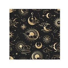 Asian Seamless Pattern With Clouds Moon Sun Stars Vector Collection Oriental Chinese Japanese Korean Square Satin Scarf (30  X 30 ) by Perong