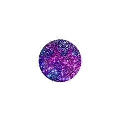 Purple Violet Glitter Galaxy Nebula Space Pattern 1  Mini Magnets by Perong