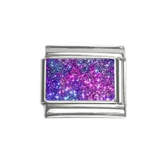 Purple Violet Glitter Galaxy Nebula Space Pattern Italian Charm (9mm)