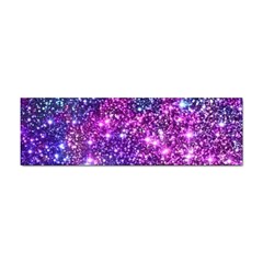 Purple Violet Glitter Galaxy Nebula Space Pattern Sticker (Bumper)