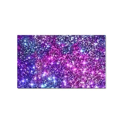 Purple Violet Glitter Galaxy Nebula Space Pattern Sticker Rectangular (10 pack)