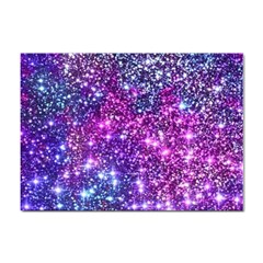 Purple Violet Glitter Galaxy Nebula Space Pattern Sticker A4 (100 Pack) by Perong