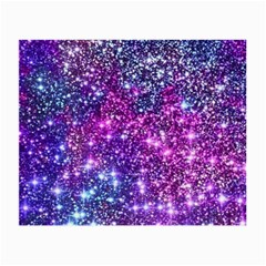 Purple Violet Glitter Galaxy Nebula Space Pattern Small Glasses Cloth