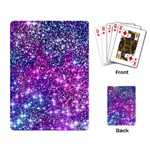 Purple Violet Glitter Galaxy Nebula Space Pattern Playing Cards Single Design (Rectangle) Back