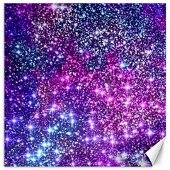 Purple Violet Glitter Galaxy Nebula Space Pattern Canvas 12  X 12  by Perong