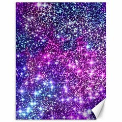 Purple Violet Glitter Galaxy Nebula Space Pattern Canvas 12  X 16  by Perong